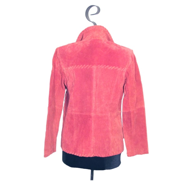 Hypo Active Coral Suede Jacket ~ Size M - Picture 3 of 5